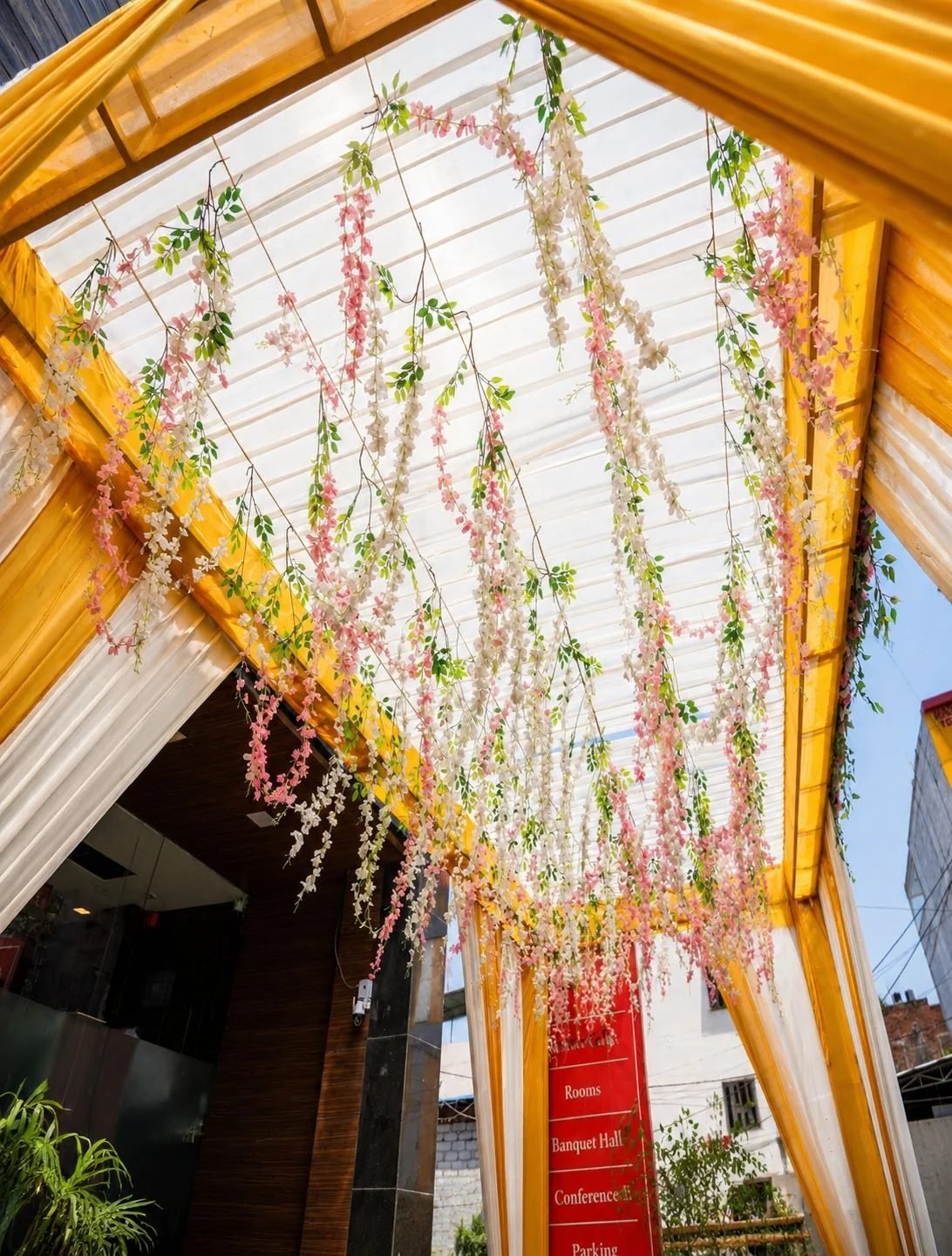 Hotel HYFA — wedding entrance decor